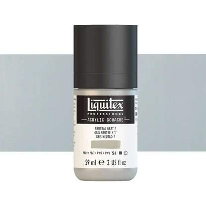 Изображение LQX Acrylic Gouache 59ml Neutral grey 7 600