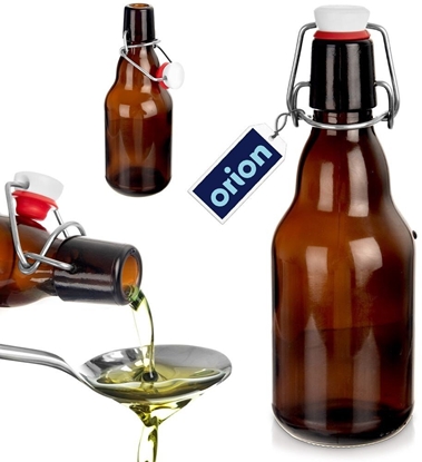 Picture of Lumarko Butelka z klipsem szklana na nalewki wino bimber soki syrop maa 340 ml ORION 143779