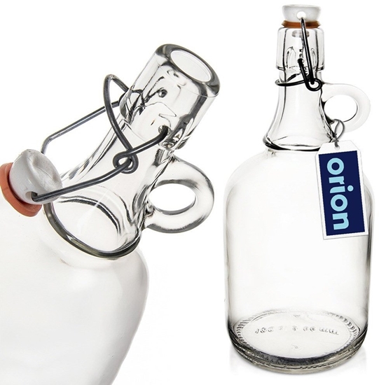Изображение Lumarko Butelka z klipsem szklana na nalewki wino bimber soki syropy 500 ml ORION 127718