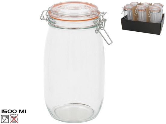 Picture of Lumarko Hermtiska burka 1500 ml  22 x 12 x 14 5 cm  KITCHEN&GO 8445393424378 (8445393424378)