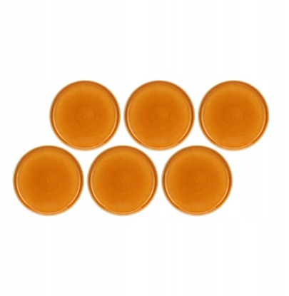 Изображение Lumarko ROSE&TULIPANI ARPEGGIO Zestaw 6 talerzy obiadowych 25 cm, pomaraczowy