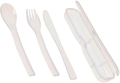 Attēls no Lumarko Zestaw sztuców komplet plastikowy lekki turystyczny podróny 4-ele EXCELLENT HOUSEWARE 139437