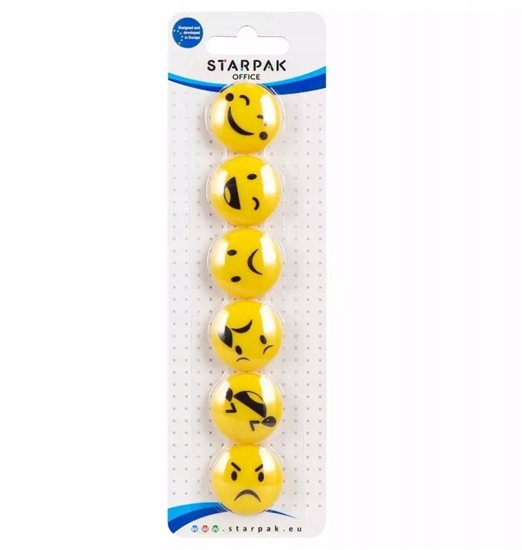 Изображение MAGNES KOL MIX EMOT3 30MM OP6SZT STK B/C24/144