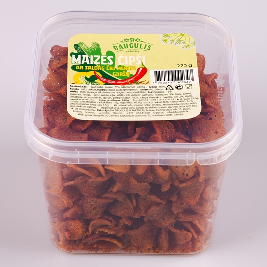Picture of Maizes čipsi OU YES! ar saldā čilli mērces garšu, 220g
