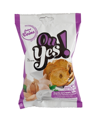 Picture of Maizes grauzdiņi OU YES! ar ķiploku un skābā krējuma garšu, 75g