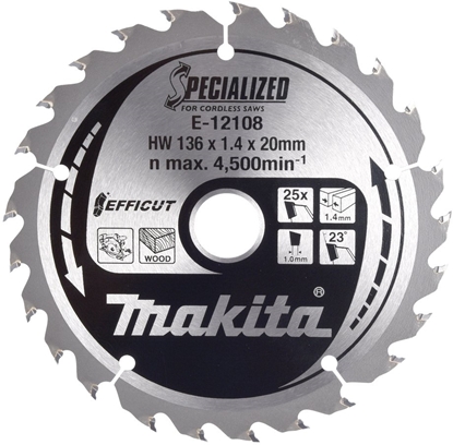 Изображение Makita E-12120 EFFICUT Saw Blade 136x20x25Z