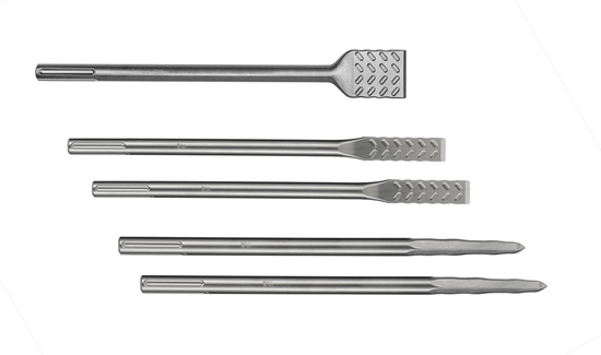 Изображение Makita ZESTAW DLUT Z UCHWYTEM SDS-MAX (5SZT) (25X400, 50X380, 400)