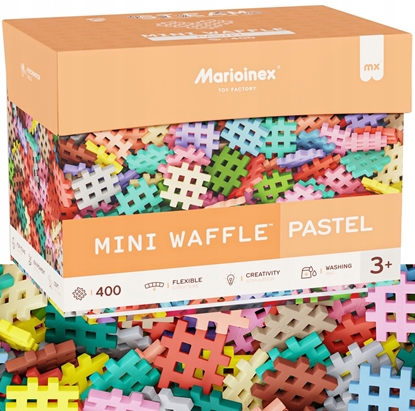 Attēls no Marioinex Mini Waffle klocki pastel 400el