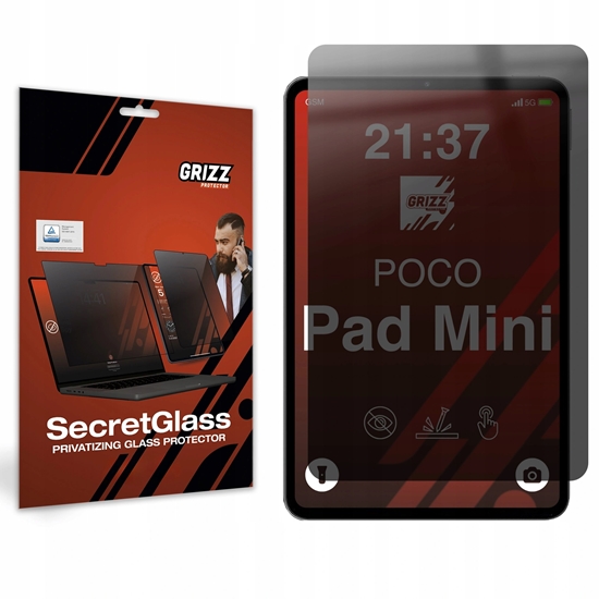 Изображение GrizzGlass Matowe szko prywatyzujce GrizzGlass SecretGlass do Xiaomi Pad Mini