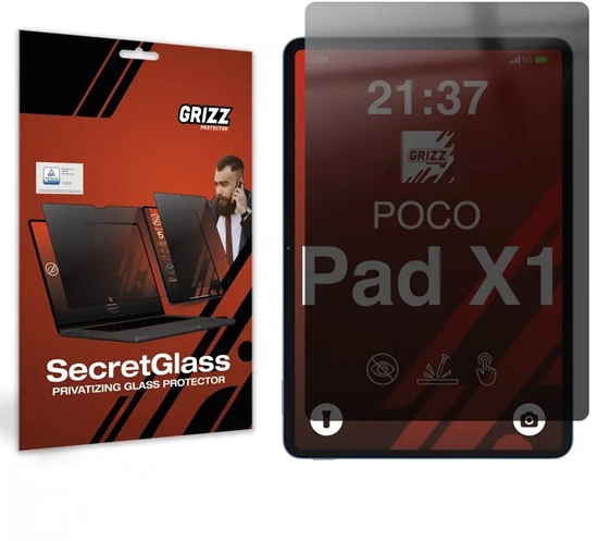 Изображение GrizzGlass Matowe szko prywatyzujce GrizzGlass SecretGlass do Xiaomi POCO Pad X1