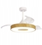 Picture of Lampa sufitowa Zumaline Maxlight Mantra Coin 8217 plafon lampa sufitowa wentylator 1x60W LED 2700-5000K 3300 lm drewniany/biay