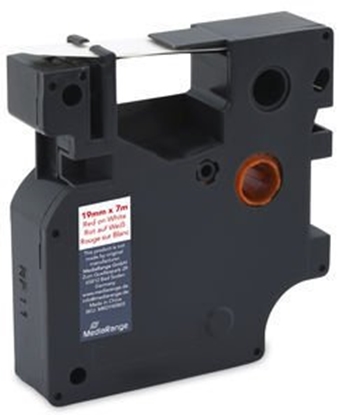 Изображение Mediarange Schriftbandka. Komp. Dymo 12mmx7m rot/ weiß