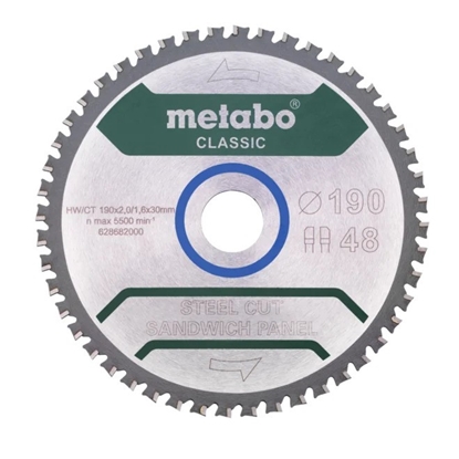 Изображение METABO CIRCULAR SAW FZ/FA 190x30x48z STEEL CUT/SANDWICH PANEL CLASSIC