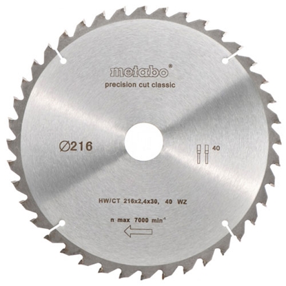 Attēls no Metabo PrecisionCutClassic 216x 30, 40 WZ 5neg
