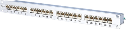 Attēls no Metz Connect E-DAT C6 19"-Patchfeld 1HE, Kat.6 (Class E), 24 Ports