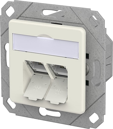 Attēls no Metz Connect E-DAT C6A IDC Dose, 2 Port, UPk, reinweiß