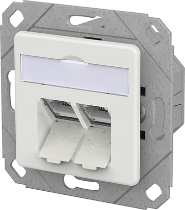 Attēls no Metz Connect E-DAT C6A IDC Dose, 2 Port, UPk, verkehrsweiß