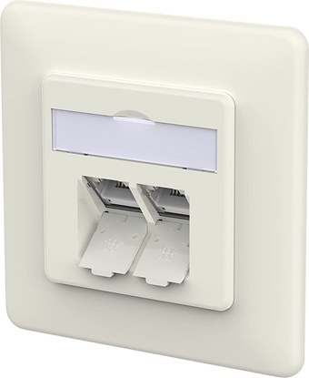 Attēls no Metz Connect E-DAT C6A LSA++ Dose, 2 Port, UP, reinweiß