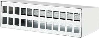 Изображение Metz Connect Keystone AP-Gehäuse 24 Port reinweiss RAL9010