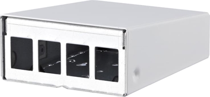Изображение Metz Connect Keystone AP-Gehäuse 4 Port reinweiß RAL9010