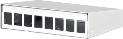 Attēls no Metz Connect Keystone AP-Gehäuse 8 Port reinweiß RAL9010