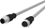 Attēls no Metz Connect M12 Sensor-/Aktorleitung, A-kodiert, M12 Stecker gerade - M12 Buchse gerade, grau, 10 m