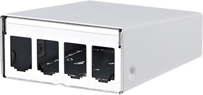 Attēls no Metz Connect Modul AP-Gehäuse 4 Port reinweiß RAL9010
