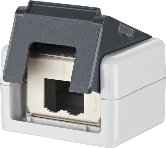Picture of Metz Connect Modul IP20 AP-Gehäuse grau, mit PK-Auslass unbestückt