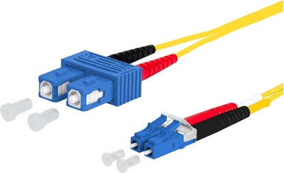 Attēls no Metz Connect OpDAT patch cord, SC-D/LC-D OS2, 2.5 m