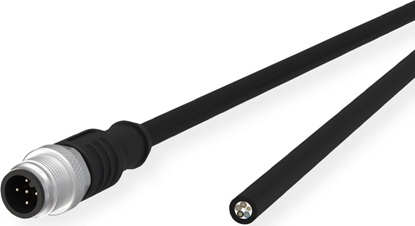 Picture of Metz Connect Sensor-/Aktorltg., M12-ST A-kodiert, gerade-freies Ende, ungeschirmt, 5polig, PUR, 10 m