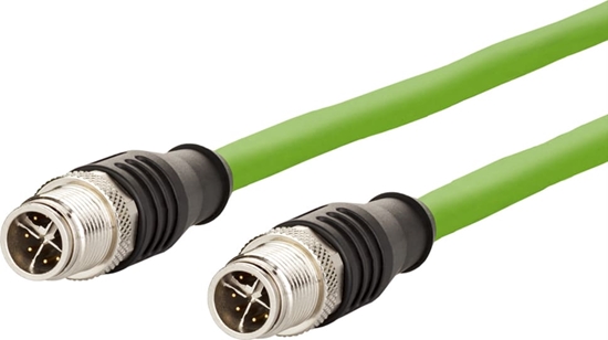 Picture of Metz Connect Verbindungsleitung M12 ST-M12 ST, 8-pol X-kodiert, gerade-gerade, 1 m