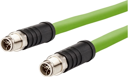 Picture of Metz Connect Verbindungsleitung M12 ST-M12 ST, 8-pol X-kodiert, gerade-gerade, Schleppkette, 10 m