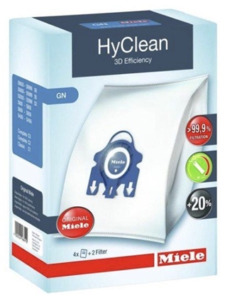 Picture of Miele GN HyClean Pure Dust bags for canister vacuum cleaner 6 pcs