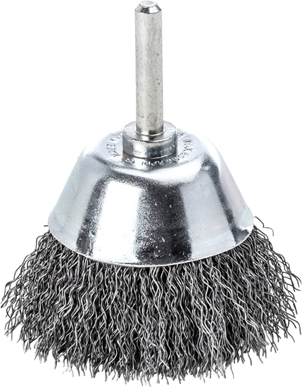 Изображение Milwaukee MILWAUKEE SZCZOTKA DRUCIANA GARNKOWA TRZPIENIOWA S6 50x20 STALOWA KARBOWANA 0.3-3szt.