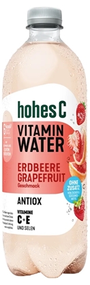 Attēls no Minerālūdens HOHES C Antiox Zemeņu-greipfrūtu, PET, 0.75l (DEP)