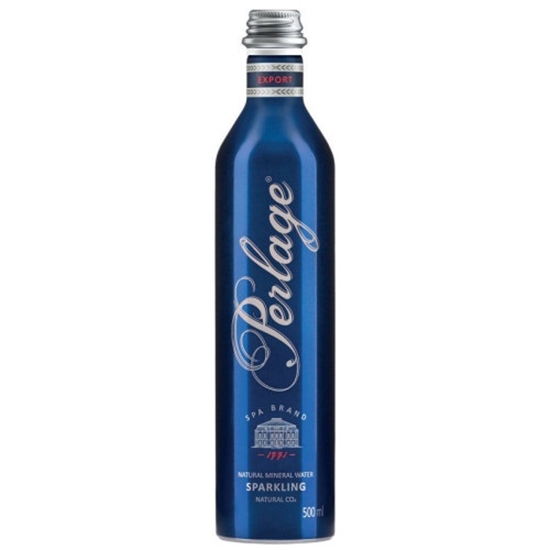 Picture of Minerālūdens PERLAGE, gāzēts, alumīnija pudele, 0.5l (DEP)