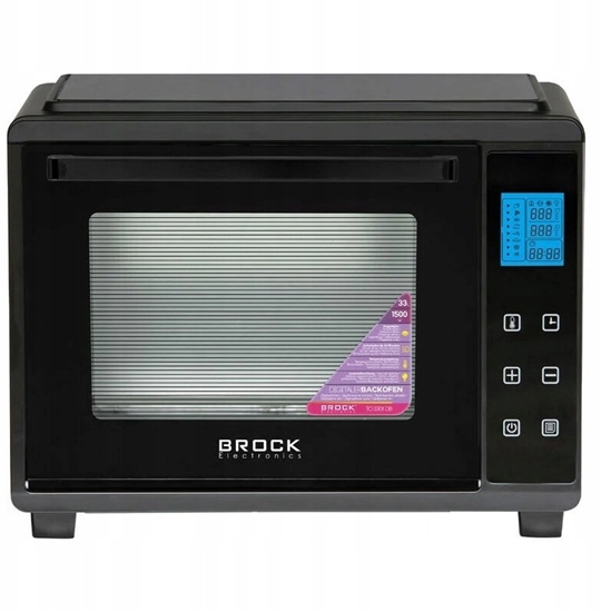 Изображение Mini piekarnik Brock Cyfrowy piekarnik BROCK TO 3301 DB 33L 1500W TO 3301 DB (4752131000706)