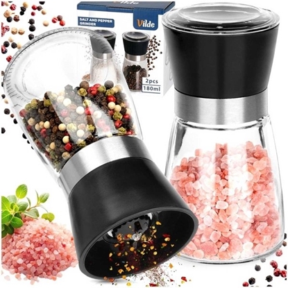 Attēls no Mynek do przypraw Vilde RCZNYCH MYNKÓW DO PIEPRZU I SOLI SZKLANYCH 259460