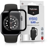 Изображение MyScreen Protector Apple Watch 6 44mm - Szko hybrydowe na cay ekran MyScreen HYBRID GLASS edge3D (czarna ramka)