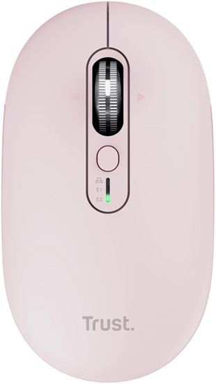 Изображение Mysz Trust TRUST My Seron Hyperscroll Slim Bezprzewodowa róowa