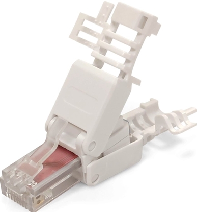 Attēls no Modulārs CAT6 universāls spraudnis RJ45 | Bezinstrumenta montāžai | CAT6/CAT5e UTP kabelim