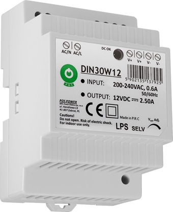 Picture of Mojeledy Zasilacz na szyn DIN DIN30W12 12V