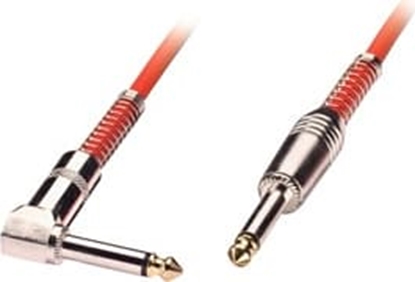 Attēls no Mono audio kabelis, 6.3mm, straight M/angled M, 1.0m, sarkans, LINDY