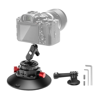 Picture of Neewer Mount with suction cup 1/4 inch CA013 for sports cameras (DJI Action, GoPro, Insta360)