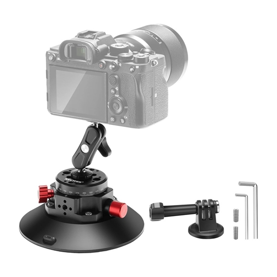 Picture of Neewer Mount with suction cup 1/4 inch CA013 for sports cameras (DJI Action, GoPro, Insta360)