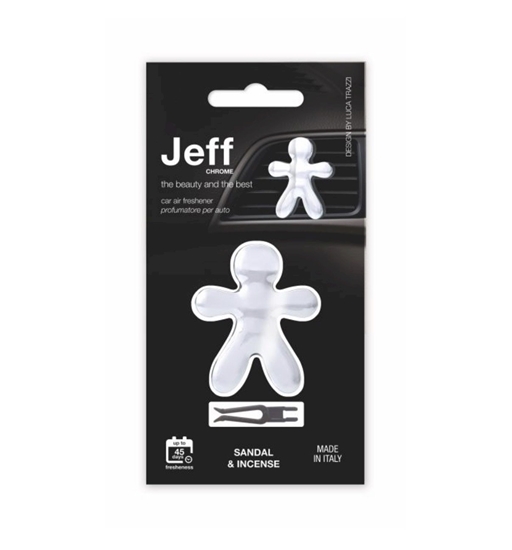 Изображение Mr&Mrs Fragrance Jeff Chrome Car Air Freshener Sandal&Incense