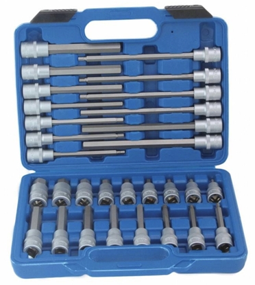 Picture of Muciņu ar uzgaļiem komplekts SATRA S-SH3012; 1/2''; 30 gab.