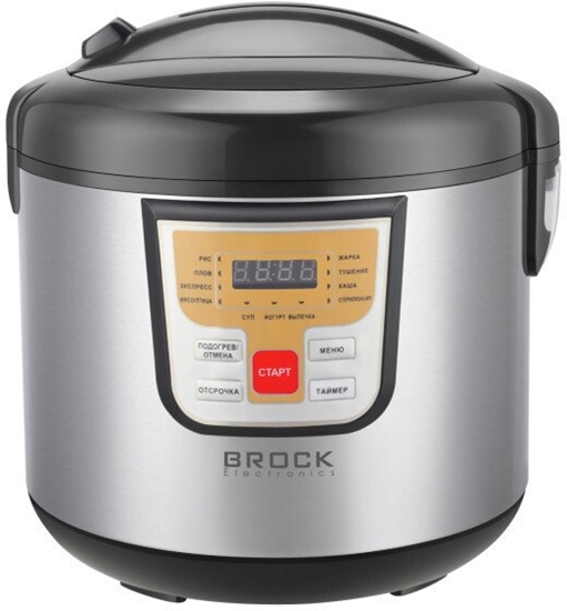 Изображение Multicooker Brock Wielofunkcyjny garnek 5L 11 program BROCK MC 1000 900W (panel sterujcy w jzyku rosyjskim) MC 1000 (4752131004131)
