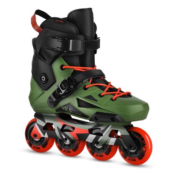 Picture of NA1601 GREEN SLALOM INLINE Skrituļslidas SLAYD SIZE 38 NILS EXTREME