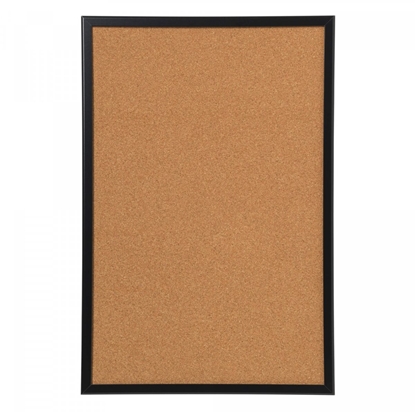Picture of NAGA 60 x 40 cm. Cork pin board. Black frame 60 x 40 cm. Cork pin board. Black frame